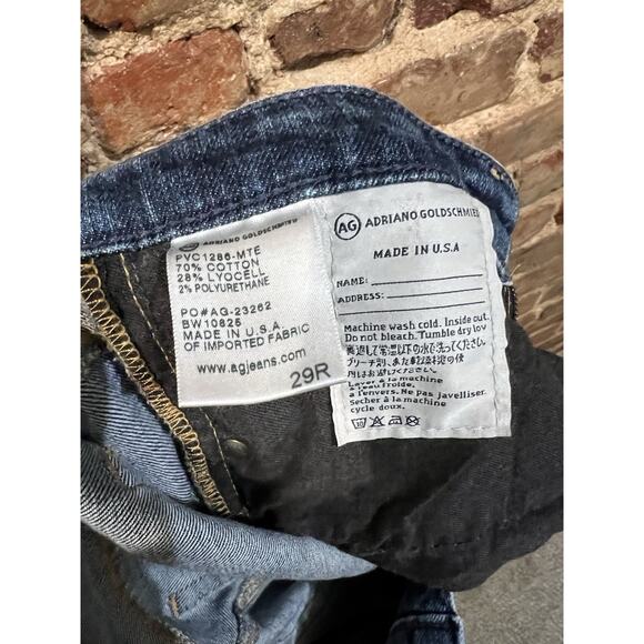 AG Adriano Goldschmied Women's Jeans The Stevie Slim Straight Sz 29R USA - Picture 7 of 13